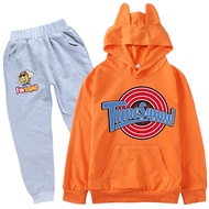 Fun Squad Gaming Boys Hoodie Pants Set Girls Hooded Sweatshirt Suit Cartoon Fashion Anime 8738 Sweater + Sweatpants Suit