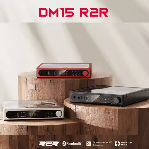 FiiO DM15 DM13 R2R Portable Bluetooth CD Player HiFi Player High Fidelity Portable Turntable