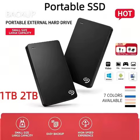 For Seagate Portable External Hard Drive 1TB 2TB USB3.0 2.5"Mobile Solid State Drive 500GB for PC La