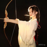 sg Children's Bow and Arrow Toy Traditional Bamboo Wooden Bow and Arrow COS Performance Adult Props 