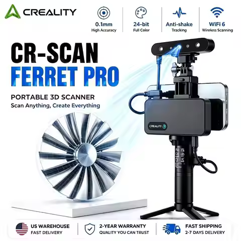 Creality CR-Scan Ferret Pro 3D Scanner 0.1mm Accuracy Wireless Scanning Handheld Scanner WiFi6 Full