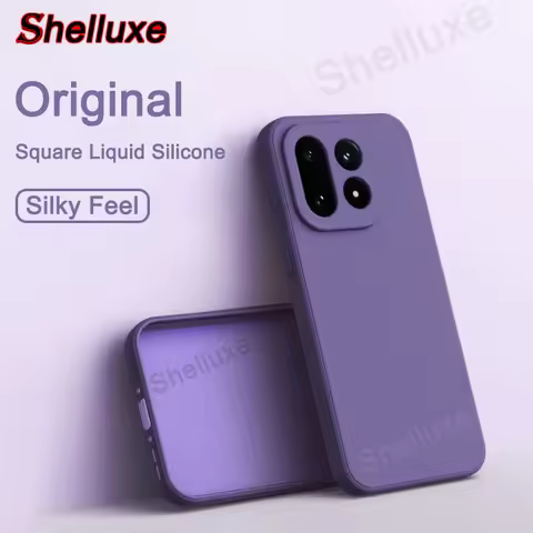 Shelluxe Square Original Liquid Silicone Case For OnePlus 15 15R 15T OnePlus15 OnePlus15R OnePlus15T