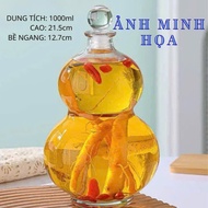 Gourd Shape Glass Bottle 1000ml