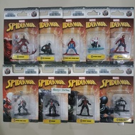 Nano metalfigs figurine marvel spider-man spiderman 100% die-cast metal mv4 carnage mv31 kid aachnid