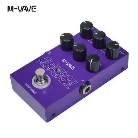 M-vave Elemental Digital Delay Pedal 9 Different Delay Guitar Effects Delay Guitar Pedal Supporr for