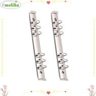 MOLIHA 2PCS A5 Binder, A5 6-Hole Ring a5 Binder 6 Ring, 3cm Diameter Silver Color Metal Clip Silver 