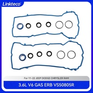 ERB Auto Engine part Valve Cover Gasket Set Fit 3.6 T L V6 GAS For 2011-2022 3.6L JEEP DODGE RAM CHR