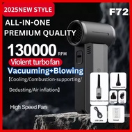 PREMIUM QUALITY ALL-IN-ONE Vacuum+Blowing 4000mAh Mini Turbo Jet Fan High-Speed Stepless Rechargeabl