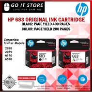 HP 683 INK CARTRIDGE FOR PRINTER HP 2989/2988/ 6170 / 6570 [100% ORIGINAL]