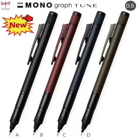 Tombow Monograph Tune Mechanical Pencil,0.5 Press/Shake To Lead Stable Writing Not Easy Break for dr