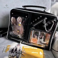 Halloween Y2K Women Ita Transparent Shoulder Bag DIY Display Crossbody Fashion Handbag Student Backp