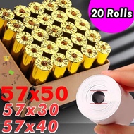 thermal paper foodpanda receipt paper - sold in 20 rolls - size 57x40mm 57x30mm 57x50mm 80x60mm
