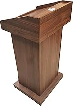 Stylish and Modern Lightweight Lectern Wood Laptop Desk Teacher Podiums Conference Table Podium Stand Reception Desk Simple Standing Lectern