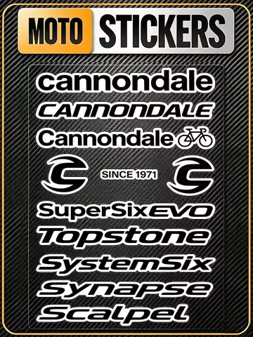 FOR CANNONDALE High Visibility Reflective Waterproof Decal Scratch Hide Sticker Fit Car Motorcycle H