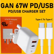 ALIGATO PD 67W USB-C Power Adapter for PD Tubo Cable Data Fast Charger charge Fast Charging Charger