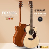 Yamaha FSX800C 40" Concert Solid Spruce Acoustic Electric Guitar With Pickup Natural (FSX800)