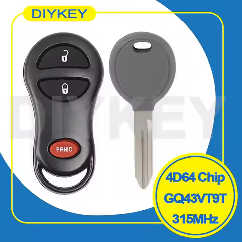 DIYKEY 315MHz Key Remote GQ43VT9T 4D64 Chip Fob For Jeep Grand Cherokee 1998 1999 2000 2001 2002 200
