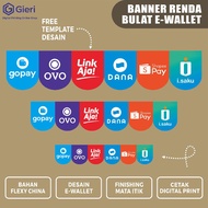 E-WALLET COUNTER BANNER ROUND LACE BANNER/ E-WALLET/