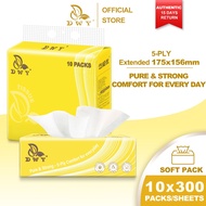 【10PACKS】DWY Tissue Viral 5-Ply Extended 175x156mm Tisu Muka Premier Deluxe Soft Pack Face Tissue