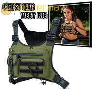 BETTER-MAYSHOW Outdoor Chest Bag, Waterproof Adjustable Running Vest Pack, Sports Workouts Anti-Thef