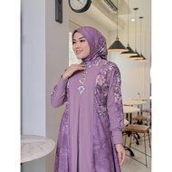 Fanesha Store.id Gamis Qanita Hijab Set Sequin Motif Beautiful Elegant Jewel Sequins Wedding Dress 2