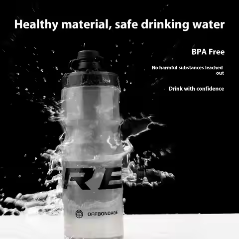 710ML Bike Water Bottle Squeezable Cycling Bottle Non-Deform Sports Plastic Portable Bottle Outdoor 