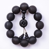 Ready stock Vietnam Earth Agarwood Bracelet Male 2.0 High Oil Density Qinanxiang Submerged Water Grade Old Material Wenwan Buddhist Beads Bracelet Female Jewelry
