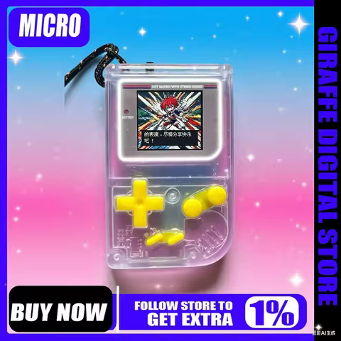 Micro GameBoy Console Version Upgrade Super Mini GB Mini Handheld Console GAMEBOY Key Fob Portable C