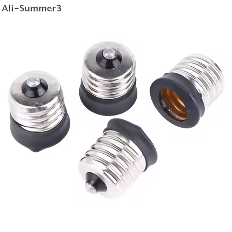 (YY)2Pcs 2025 E17 To E12/ E14 Lamp Holder Led Light Base Converter Screw Bulb Socket Adapter LED Sav