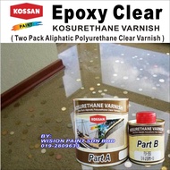 EPOXY CLEAR PAINT / TRANSPARENT VARNISH / KOSSAN PAINT /CAT LANTAI CLEAR 5 LITER