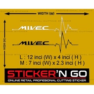 STICKER CUTTING CUSTOM MIVEC DESIGN