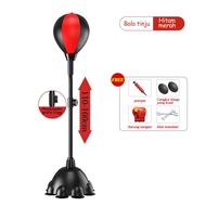 Ball Adjustable Punching Ball Alat Latihan Pukulan Boxing Tinju Anak-Anak Ketinggian Dapat Disesuaik