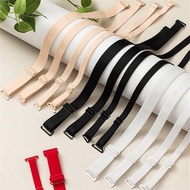 2 Pairs 1cm/1.2cm/1.5cm/1.8cm Underwear Non-slip Bra Straps High Elastic Bra Elastic Plain Bra Strap