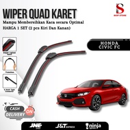 Honda Civic FC Quad Blade Wiper 1 Set Left Right 4 Layers Premium Rubber W601