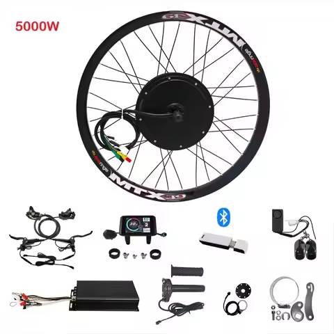 72V 5000W MTX39 Rear Motor Wheel Ebike Conversion Kits with 100A Sabvoton Controller for Electric Bi