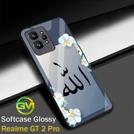 Glossy Softcase Realme GT 2 Pro [GM51] Protective Mica Casing hp Case Gt 2Pro Glitter Glass Rubber S