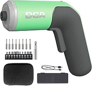 DCA 4V Electric Screwdriver Set, 5N·m with 2000mAh Li-ion Battery, 6.35mm Magnetic Hex Socket, USB-C