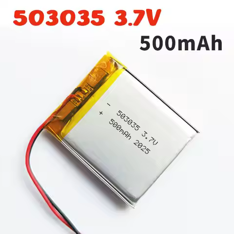 1-10pcs 503035 3.7V Lithium Battery 500mAh 603035 Li-polymer Batteries for Bluetooth Speakers Dvd Pl