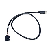 Dupont 5pin 2.54mm Pitch Female To USB 2.0 Type C Male Motherboard Header Data Power Cable 50cm
