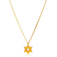 Top Cash Jewellery 916 Gold Star Necklace