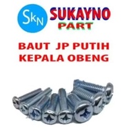 Jp Galvanized Bolts m3x06 - m3x50, contents 50 pcs