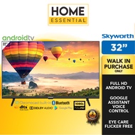 Skyworth 32 Inch 2K Android Smart TV 32STD6500 | Google Assistant & Google Play | Dolby Audio | DTS 
