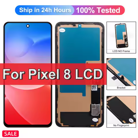 TFT Pixel 8 Display For Google Pixel 8 GKWS6 G9BQD GPJ41 Screen Display Touch Digitizer Assembly Pix