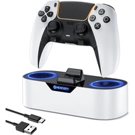 Stesen Pengecas Pengawal PS5 NEWDERY, Dok Pengecasan Pantas untuk Pengawal PlayStation 5, Pengganti 