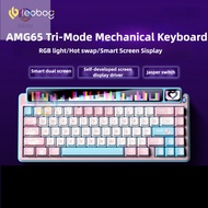 Vistas  LEOBOG AMG65 Mechanical Keyboard TFT Screen Wireless 2.4g Bluetooth Three-mode Hot-swap E-sp