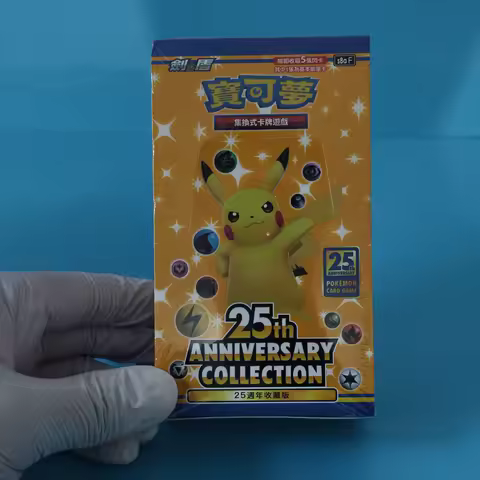 1Box Pokemon 25th Anniversary s8a-F Series Booster Box PTCG Pikachu Collection Cards Classic Game DI