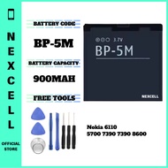 NEXCELL Bateri Serasi untuk Nokia 6110 5700 7390 7390 8600 Battery BP-5M ( 900mAh )