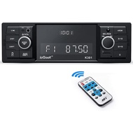 ieGeek, 1 DIN RDS Handsfree Car Radio Bluetooth 5.0, 30 Radio Stations LCD Car Stereo with Clock