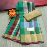 Saree / Cotton Saree / Silk Cotton Saree / Saree India / Embroidery Work Saree / Saree India / Kain 