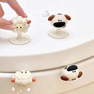 HUBERT Cartoon Toilet Lid Lifter, Cartoon Animals Self-Adhesive Toilet Lifting Device, Creative Non-slip Anti-dirty Avoid Touching Toilet Bowl Lifter Water Closet